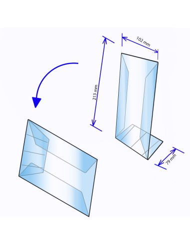PORTA COMUNICAZIONE ECO IN PVC 0.70 mm  A6-A5-A4