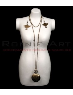 ESPOSITORE MINI BUSTO PORTACOLLANE DECOUPAGE