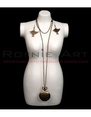 ESPOSITORE MINI BUSTO PORTACOLLANE DECOUPAGE