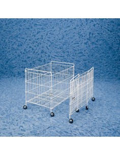 CARRELLO PIEGHEVOLE IN TONDINO DI FERRO PLASTICATO