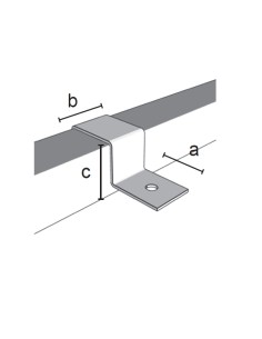 SUPPORTO QUADRO PER PANNELLO TUBO 25x25 mm