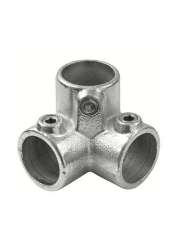 GIUNTO IN GHISA 3 VIE PASSANTEI X TUBO DIAM. 28-35 ZINCATO