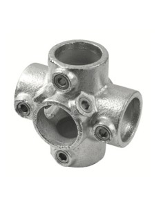 GIUNTO IN GHISA ZINCATA A 6 VIE PER TUBO IDRAULICO