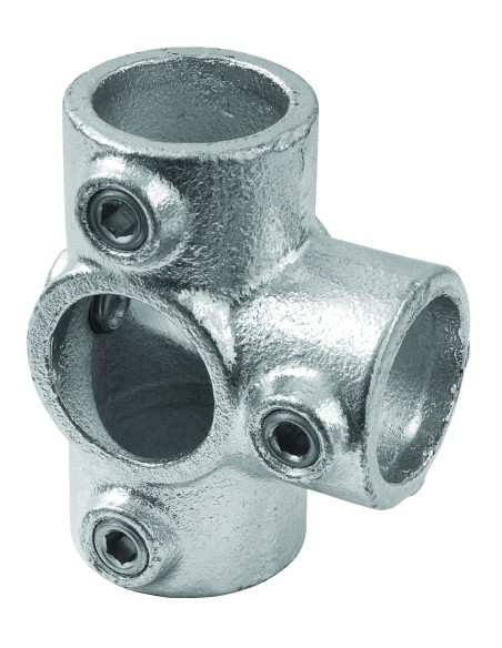 GIUNTO IN GHISA 5 VIE X TUBO DIAM. 28-35 MM ZINCAT