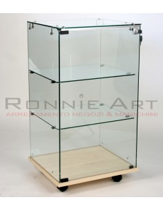 VETRINA ESPOSITIVA CON RUOTE 49,2X44,6XH88,5