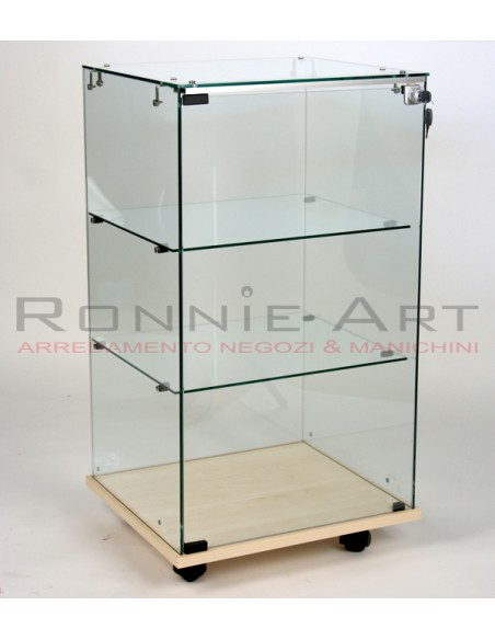 VETRINA ESPOSITIVA CON RUOTE 49,2X44,6XH88,5