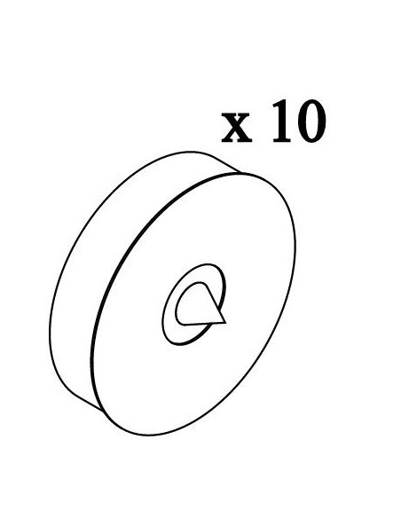 BARRA APPENDERIA PER CREMAGLIERA TUBO RETTANGOLARE