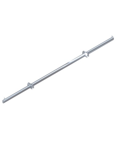 BARRA APPENDERIA DOPPIO AGGANCIO PER TUBO OVALE