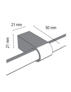 SUPPORTO GIUNTO PER TUBO16mm CON ACCESSORI MONTAGG 2