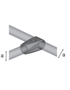 GIUNTO A 3 VIE T MINI PER TUBO 25 mm STRUTTURE 2