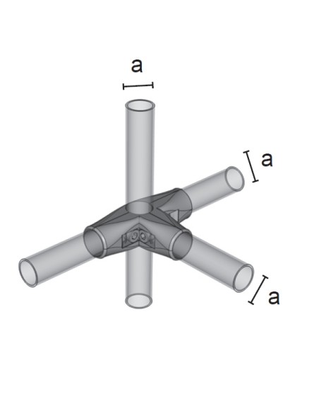 GIUNTO SYSTEM A 5 VIE PER TUBO DA 25 mm