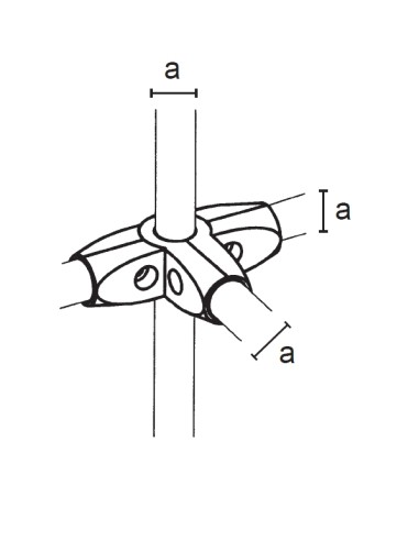 GIUNTO A 5 VIE PER TUBO DA 16-25-32 mm