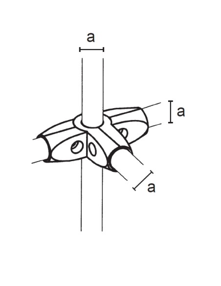 GIUNTO A 5 VIE PER TUBO DA 16-25-32 mm