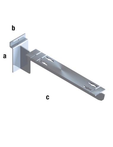 STAFFA CENTRALE 29 CM PER PANNELLO DOGATO CROMATA