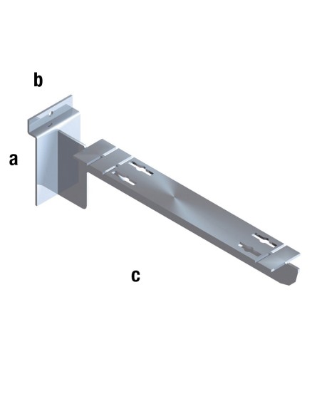 STAFFA CENTRALE 29 CM PER PANNELLO DOGATO CROMATA