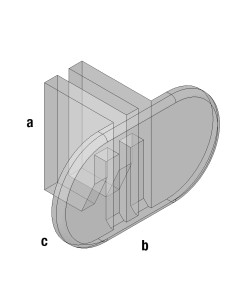 FERMAPANNELLO X CREMAGLIERA CENTRALE DOPPIA