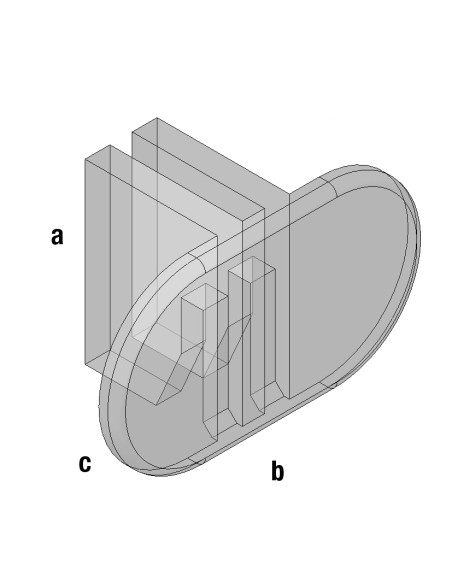 FERMAPANNELLO X CREMAGLIERA CENTRALE DOPPIA