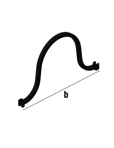 DECORO SUPERIORE MYTHOS 45cm IN FERRO BATTUTO