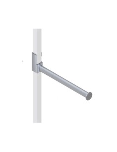 APPENDERIA BROCHE DIRITTA PER TUBO 25x25 mm