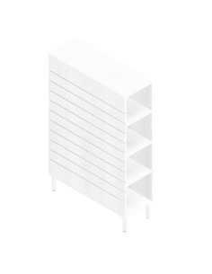 GONDOLA BIG BIFACCIALE DOGATA DA 140X90CM