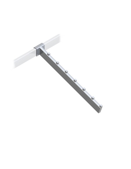 APPENDERIA RETTANGOLARE INCLINATA P. 40 cm 38x13mm