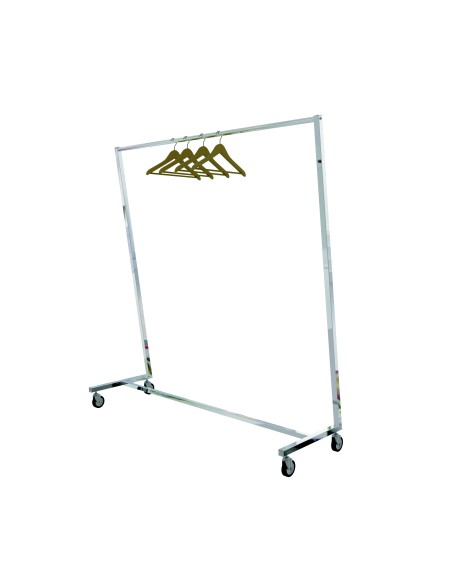 STENDER FISSO TUBO 30x30 mm GONDOLA CON RUOTE