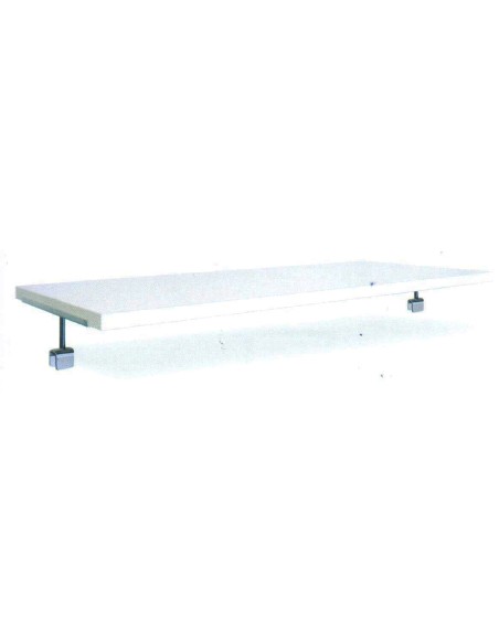 RIPIANO X STENDER CON TUBO 25x25 mm BIANCO LUCIDO CO LUCIDO