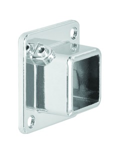 GHIERA PER TUBO QUADRO PER FISSAGGIO A MURO PARETE