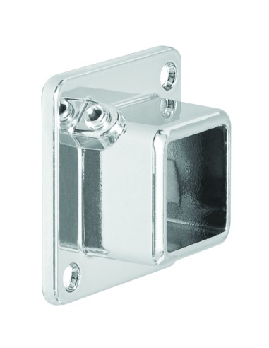 GHIERA PER TUBO QUADRO PER FISSAGGIO A MURO PARETE