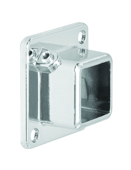 GHIERA PER TUBO QUADRO PER FISSAGGIO A MURO PARETE