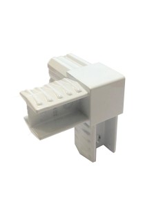 GIUNTO 3 VIE  AD ANGOLO QUADRO PER TUBO25x25 mm