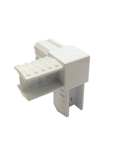 GIUNTO 3 VIE  AD ANGOLO QUADRO PER TUBO25x25 mm