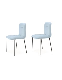 SET 2 SEDIE ALICE POP TESSUTO SEDUTA IN VELLUTO