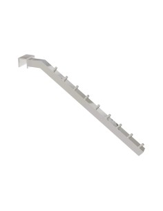 BRACCIO ESPOSITIVO INCLINATO PER TUBO 25x25mm