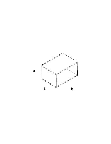 CUBO SCHIENA ESPOSITORE CAGE L.559xP.382xH.284 mm