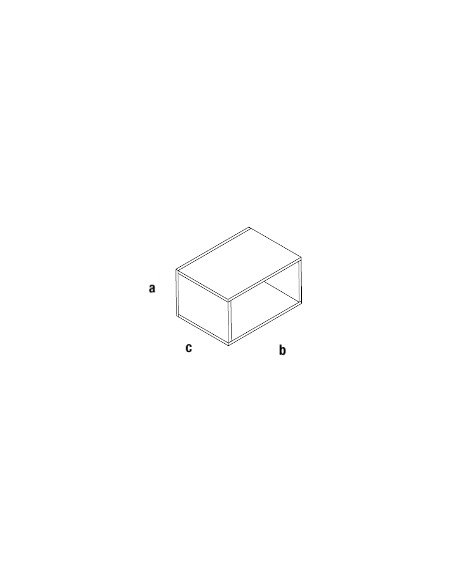 CUBO SCHIENA ESPOSITORE CAGE L.559xP.382xH.284 mm