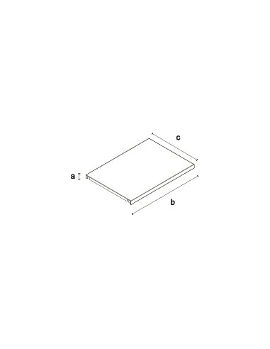 RIPIANO IN METALLO BIFACCIALE H 2,5 cm
