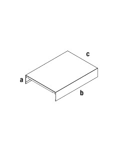 RIPIANO IN METALLO BIFACCIALE H 10 cm