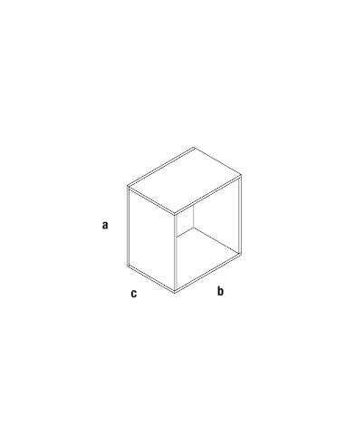 CUBO CON SCHIENA ESPOSITORE CAGE L.559xP.382xH.584