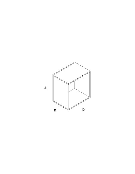 CUBO CON SCHIENA ESPOSITORE CAGE L.559xP.382xH.584