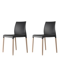 SET 2 SEDIE POLTRONA NATURAL CHLOE'MON AMOUR