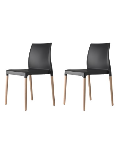 SET 2 SEDIE POLTRONA NATURAL CHLOE'MON AMOUR