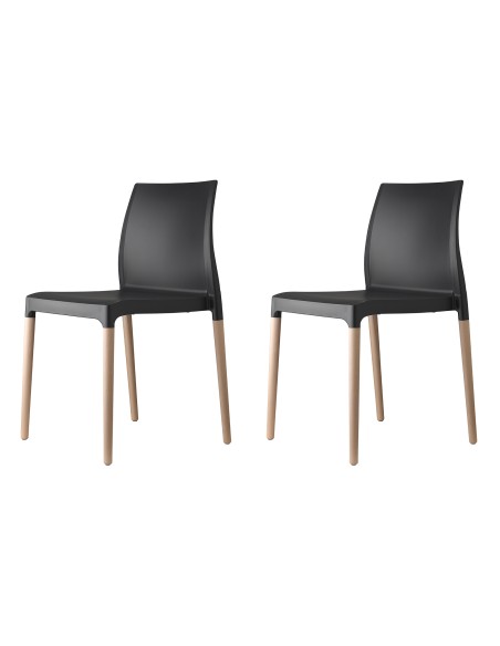 SET 2 SEDIE POLTRONA NATURAL CHLOE'MON AMOUR