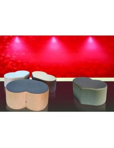 POUF RIGIDO CUORE 80x60xH.45 cm OUTDOOR