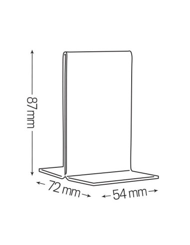 PORTAVVISI  IN PLASTICA TRASPARENTE VARI FORMATO