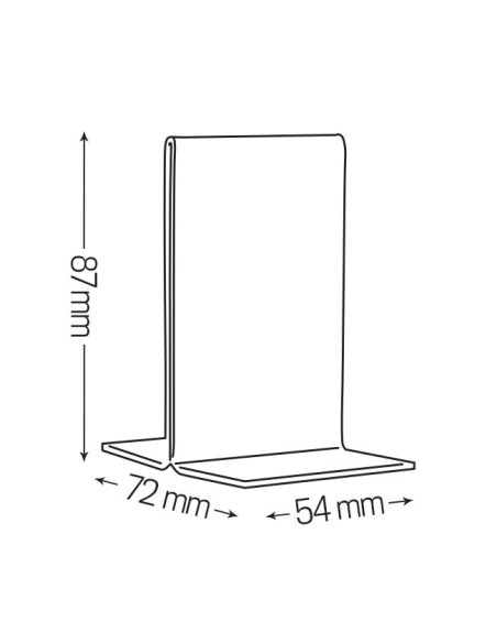 PORTAVVISI  IN PLASTICA TRASPARENTE VARI FORMATO