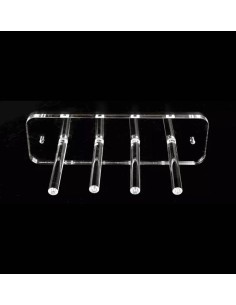 PORTACINTURA SCIARPA FOULARD DA PARETE TRASPARENTE IN PLEXI