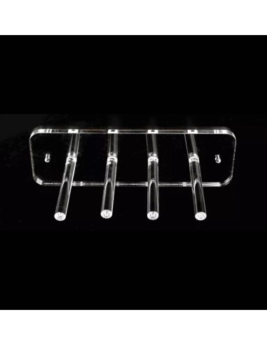 PORTACINTURA SCIARPA FOULARD DA PARETE TRASPARENTE IN PLEXI