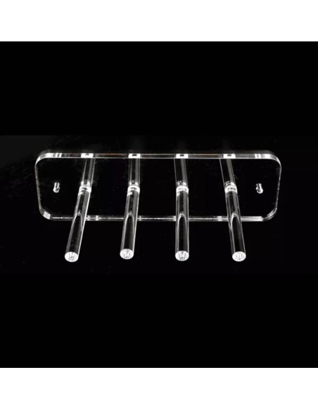 PORTACINTURA SCIARPA FOULARD DA PARETE TRASPARENTE IN PLEXI