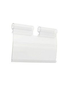 GANCIO BLISTER PORTA  ATTACCO A TUBO OVALE 30x15mm